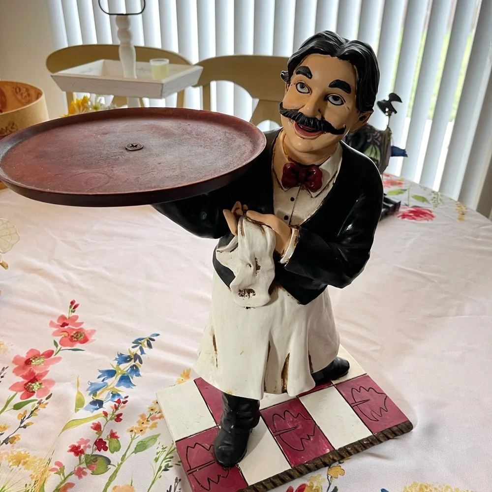 May I serve you. Great piece for kitchen or coffee nook. - Picture 1 of 5